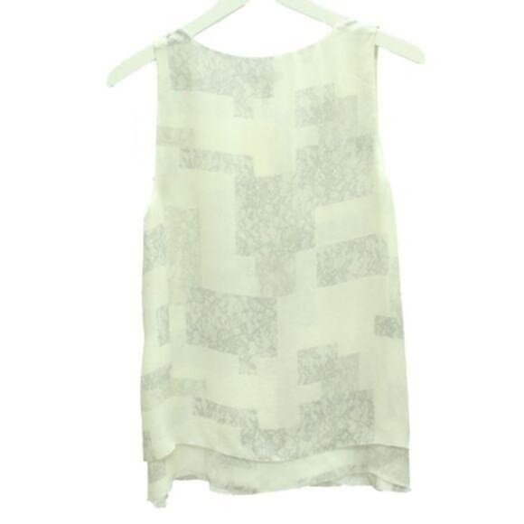 Joie Silk Lace Printed Blouse - Picture 3 of 3